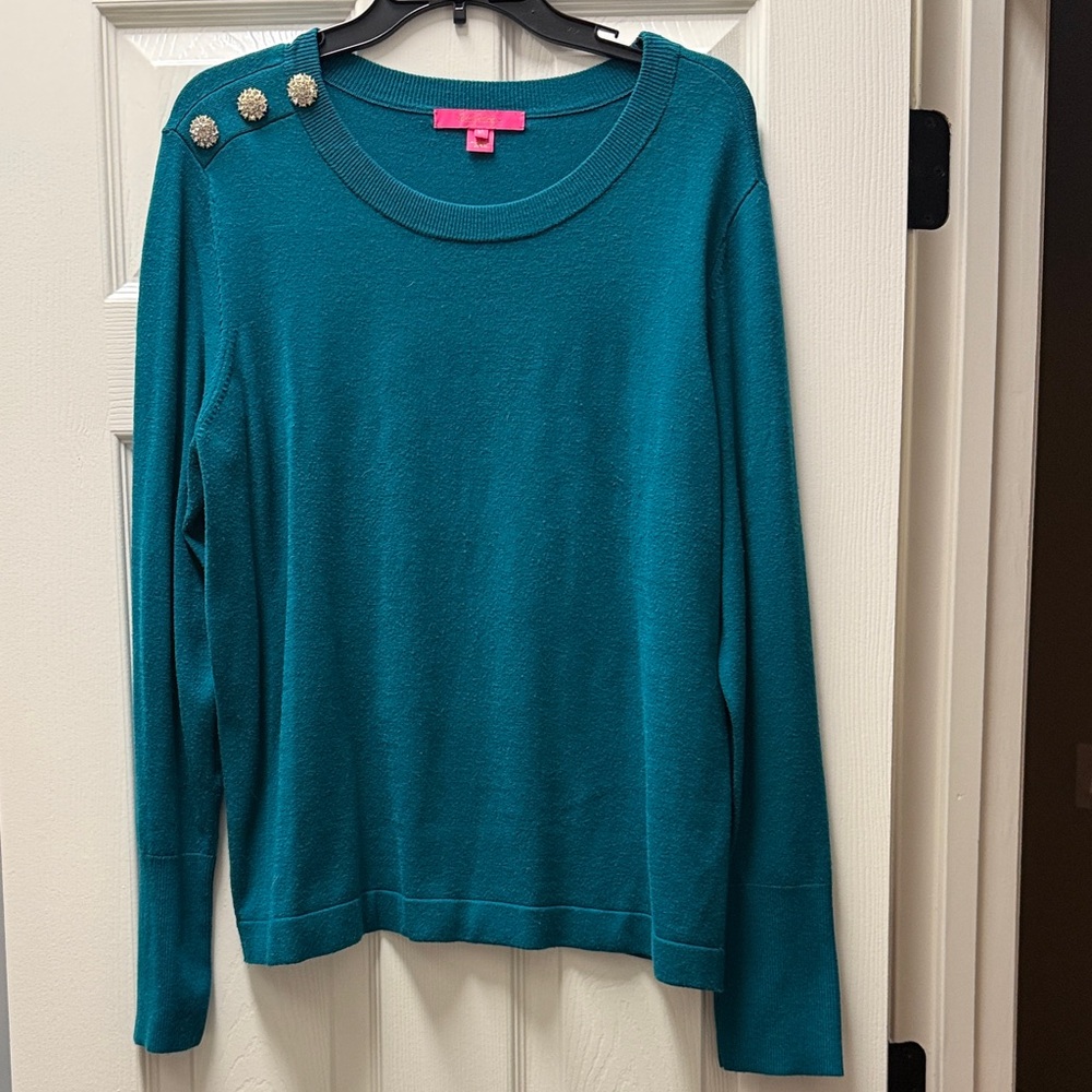 Lilly Pulitzer Morgen Sweater with Rhinestone Details